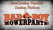 Parts Lookup Function (Desktop Platform)