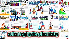 science project|science project cover page design handmade|chemistry project cover page design