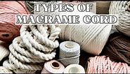 Pick the right MACRAME CORD for your project.