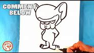 How to Draw Brain - Pinky and the Brain - Easy Pictures to Draw
