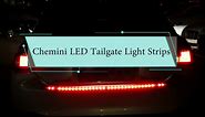 Chemini 40 Inches LED Tailgate Light Strip for Truck with Turn Signal Light,LED Brake Light,Running Light,Double Flashing Led Tail Light for Van SUV Trailer-1 Pack