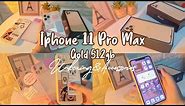 Iphone 11 Pro Max Gold 512gb 2021 UNBOXING with Accessories 🌠 Indonesia