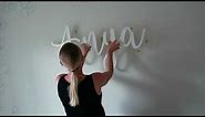 How To Install Wooden Name Signs. Easy Way To Hang Wooden Signs. Wooden Name Sign Installation Video