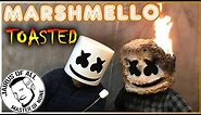 MARSHMELLO HELMET TOASTED! - How To Make a "Light Up" Marshmello Mask Roasted Version