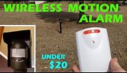 Best Home Security System on a Budge - Wireless Motion Detector Alarm