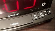 Sharp LED Digital Alarm Clock – Simple Operation - Easy to See Large Numbers, Built in Night Light, Loud Beep Alarm with Snooze, Bright Big Red Digit Display