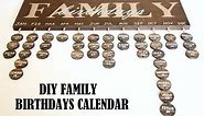 How to Make A DIY Family Birthday Calendar Board