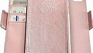 Dreem Fibonacci 2-in-1 Wallet Case for Apple iPhone 6 Plus & 6s Plus - Luxury Vegan Leather, Magnetic Detachable Shockproof Phone Case, RFID Card Protection, 2-Way Flip Stand - Rose