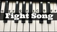 Fight Song - Rachel Platten | Easy Keyboard Tutorial With Notes (Right Hand)