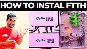 Fibre to the home ptcl bb full installation procedure by different method | FTTH PTCL BB HOME