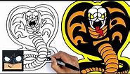 How To Draw Cobra Kai Logo | Cartooning Club
