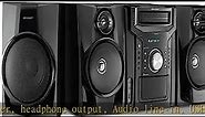 Sharp CD-BHS1050 350W 5-Disc Mini Shelf Speaker/Subwoofer System with Cassette and Bluetooth, AM/FM