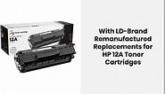 LD Products Compatible Replacements for HP 12A Black Toner Cartridge 5-Pack for Use in Laserjet: 1010, 1012, 1018, 1020, 1022, 1022n, 1022nw, 3015, 3020, 3030, 3050, 3052, 3055, M1319, M1319f