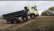 Essai du camion de chantier Volvo FMX 8x4