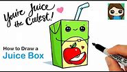 How to Draw a Juice Box 🍎 Cute Pun Art #12