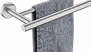 JQK Double Towel Bar, 24 Inch 304 Stainless Steel Thicken 0.8mm Bath Towel Rack for Bathroom, Towel Holder Brushed Wall Mount, Total Length 27.16 Inch, TB100L24-BN