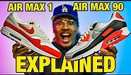 Nike Air Max 1 vs Air Max 90 EXPLAINED