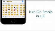 How To Turn On EMOJIs In IOS 10 Using Iphone 7 Plus Urdu/Hindi