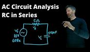 RC Series Circuit: Calculate Voltages and Current