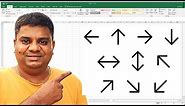 How to Insert Arrow Symbol in Excel - [ Microsoft ]