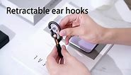 ESSONIO Bluetooth earpiece Bluetooth Headset for Cell Phone Bluetooth 5.2 Wireless Noise Cancelling Headphones with Microphone Hand-Free Single Ear Headset for Trucker Driver, Business