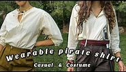 Making a Pirate Shirt - for casual wear & costumes! (CAN I DIY?)