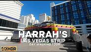 HARRAH'S HOTEL & CASINO LAS VEGAS STRIP DAY WALKING TOUR | 4K | LAS VEGAS NEVADA