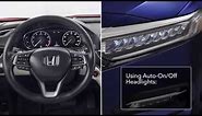 How to Use Auto-On/Off Headlights on the 2018 Honda Accord