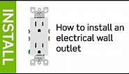 How to Install an Electrical Wall Outlet | Leviton