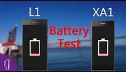 Sony Xperia L1 vs XA1 Battery Test | Charging Test | Battery Drain Test