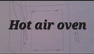 How to draw Hot air oven