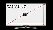 What Are the Dimensions of a 55-inch Samsung TV? | Decortweaks