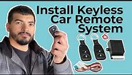 How To Install an Aftermarket Keyless Door Lock Entry Remote System - Universal For Most Cars