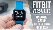 Fitbit Versa Lite: Unboxing, Tech Specs, First Run, Comparisons!