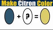 How To Make Citron Color What Color Mixing To Make Citron