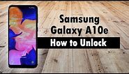 How to Unlock Samsung Galaxy A10e