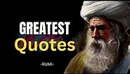 A compilation, all about powerful quotes of Rumi
