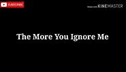 Morrissey The More You Ignore Me Lyrics
