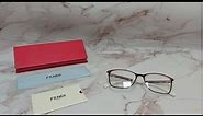 Fendi Eyeglasses Model-FF0456/F Color-FG4 Brown/Gold Logo/Havana/White