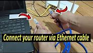 How to Connect Laptop to router using Ethernet Cable 2023