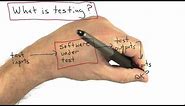 What Is Testing - Software Testing