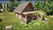 Kanadska brvnara - drvena kuća od oblica (3D animacija novog projekta)
