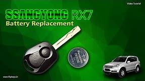 SsangYong Rexton RX7 Outer casing and battery change