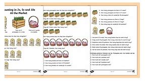 Counting in 2s, 5s and 10s Multiplication Worksheet