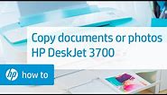 Loading Documents or Photos and Copying | HP DeskJet 3700 Printer Series | HP Support