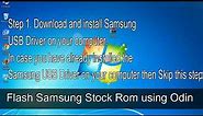How to Samsung Galaxy Pocket GT S5300 Firmware Update (Fix ROM)
