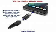 USB Type C To Micro USB Cable Adapter