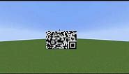 how to build QR code pixel art in Minecraft Java