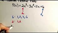 Rational Roots Test / Theorem