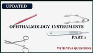 Ophthalmology Instruments | PART 1